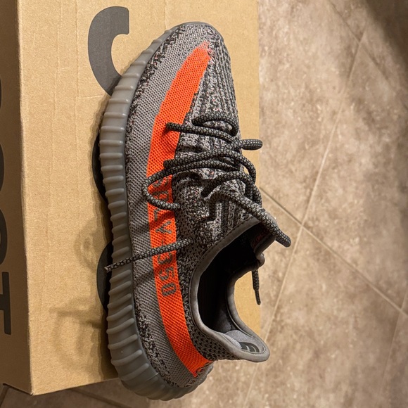 A.P.C. Knit Sneakers with Orange Stripe - Picture 5 of 6